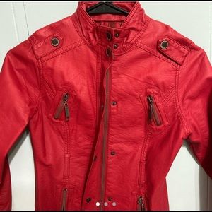 girls joujou leather jacket